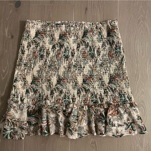 VERONICA BEARD Floral Ruffle Skirt - Multicolor